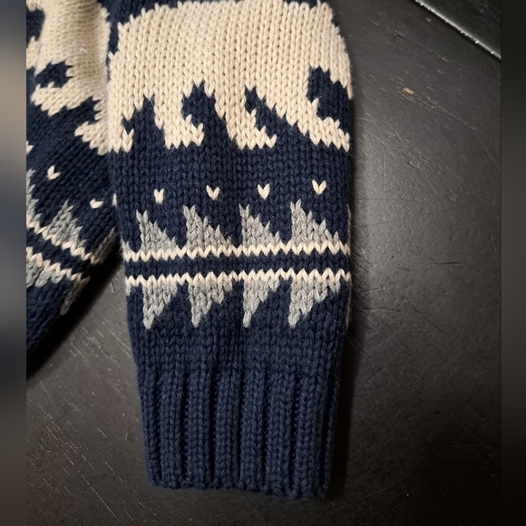 Old Navy Baby Fair Isle Zip Up Knit Cardigan  Size  0-3mo. - Picture 5 of 7